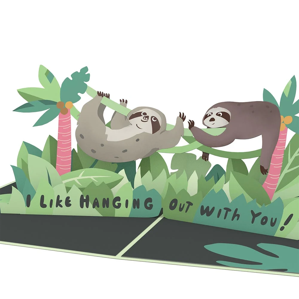 Lovepop Friendship Sloth Pop-Up Card - Image 2