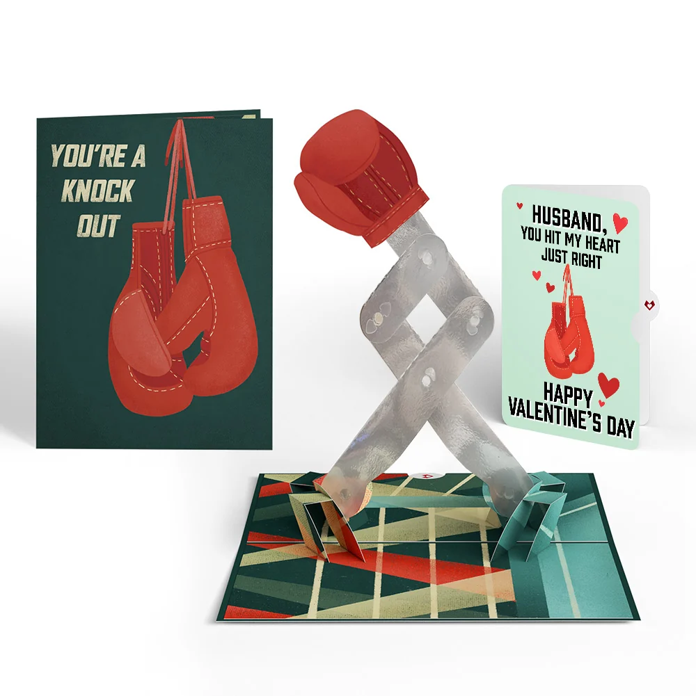 Lovepop You're a Knock Out Valentine Pop-Up Card and Sentiment Set for Husband