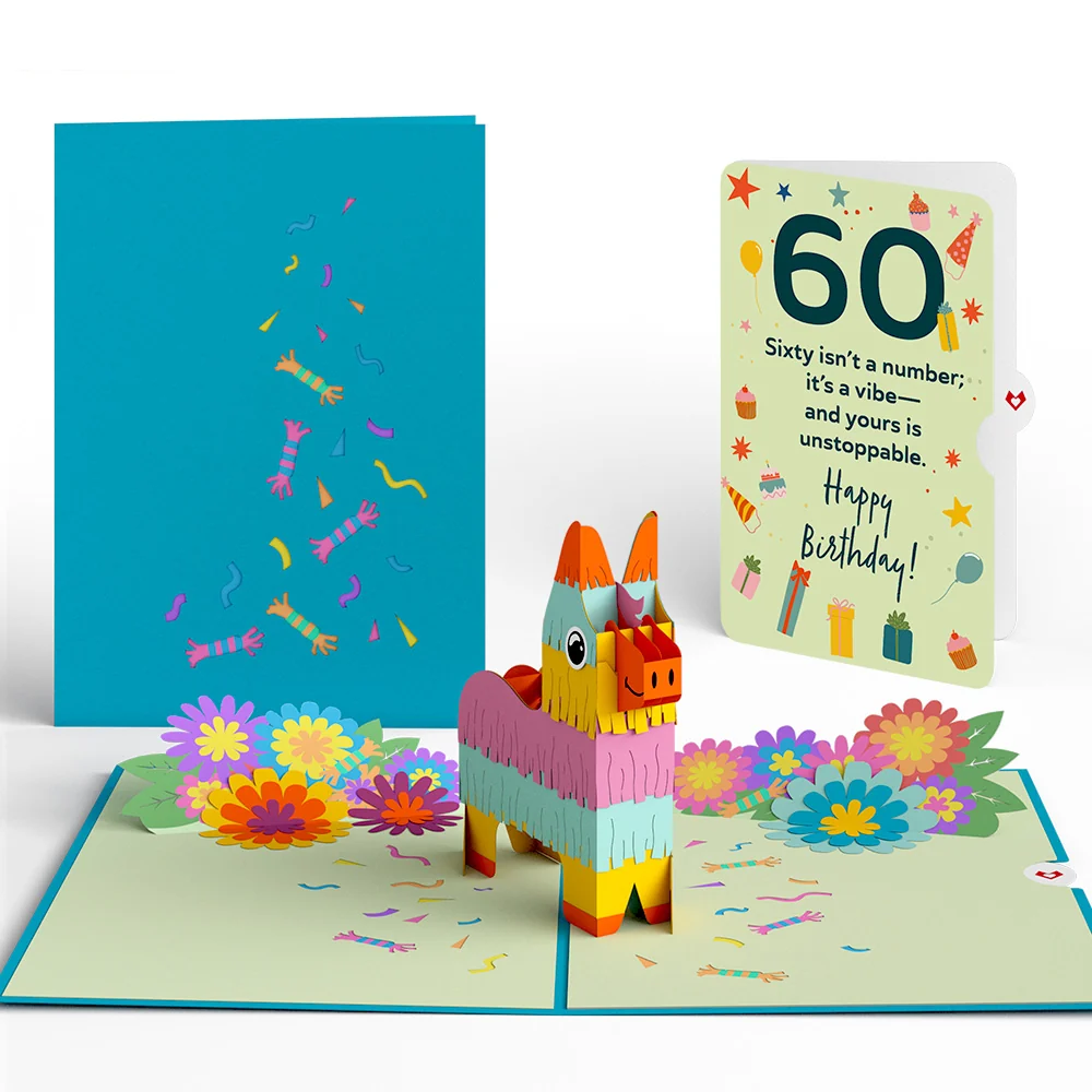 Lovepop Pinata 60th Birthday Pop-Up Card and Sentiment Set