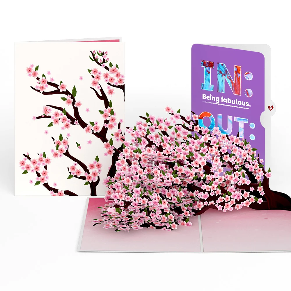 Lovepop Cherry Blossom Branches in Bloom Birthday Pop-Up Card and IN & OUT Sentiment Set