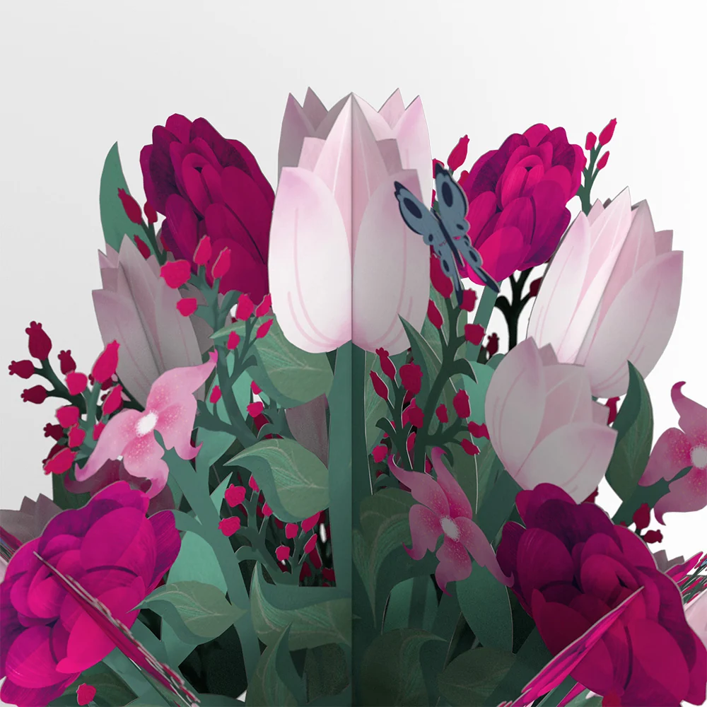 Lovepop Blessing to Have a Mom Like You Hummingbird Suncatcher Card & Bouquet Bundle - Image 3