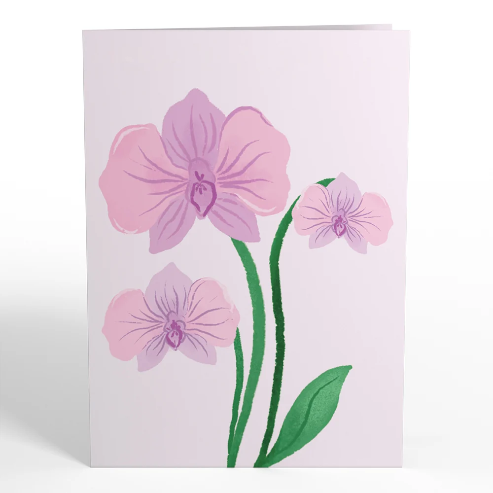Lovepop Orchid Card with Mini Bouquet - Image 4