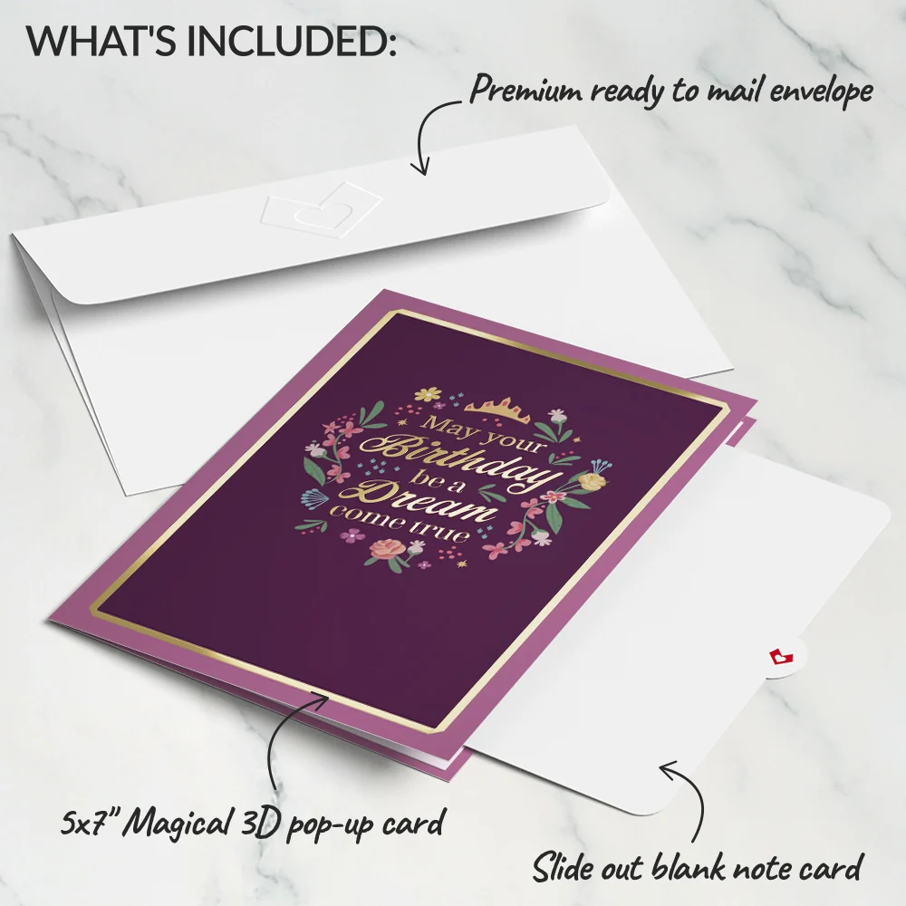 Lovepop Disney Princess Birthday Dreams Come True Pop-Up Card - Image 5