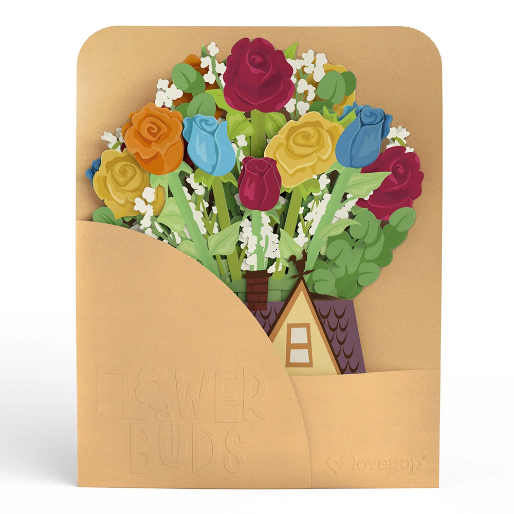 Lovepop Disney and Pixar Up House Flower Buds Bouquet - Image 5