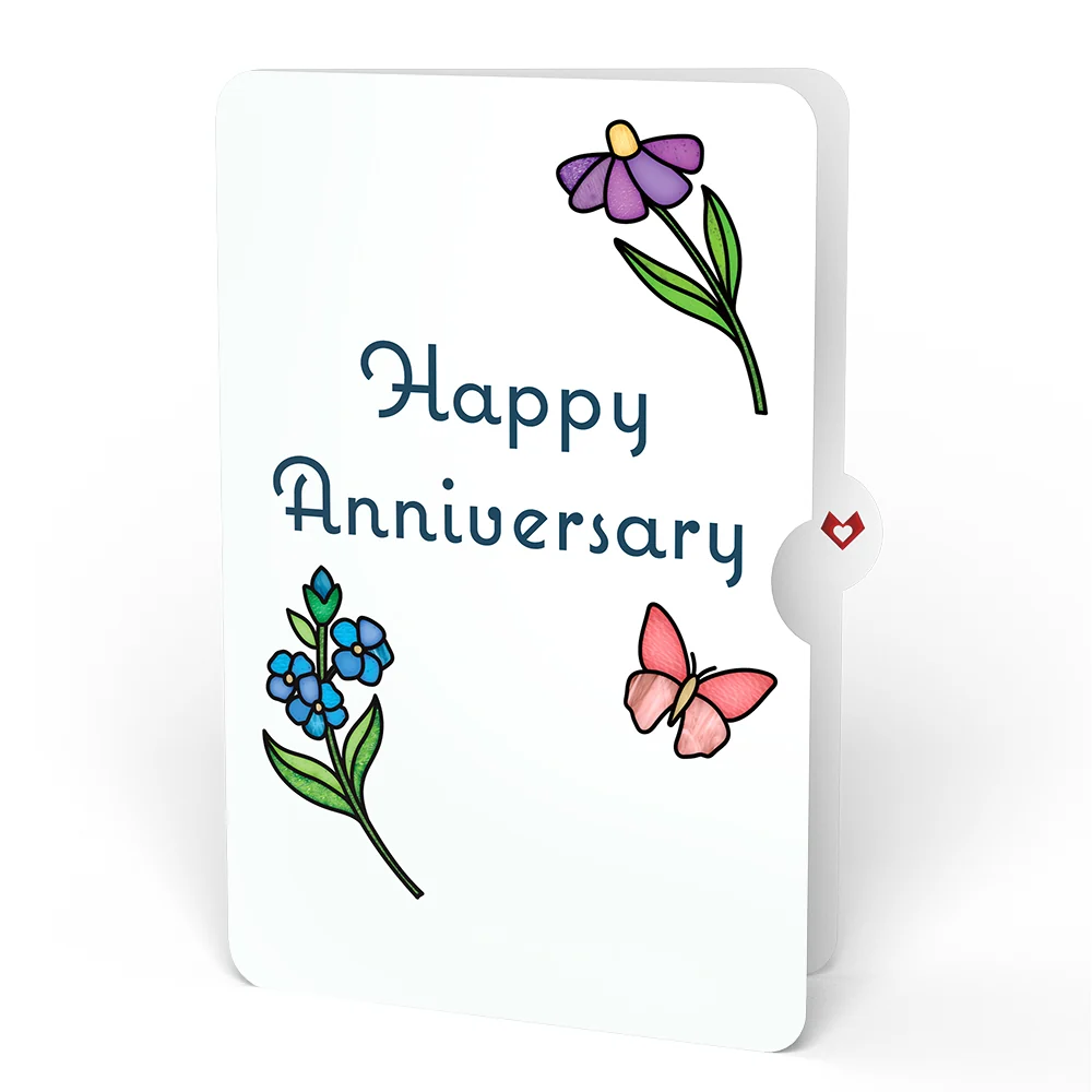 Lovepop Garden Glow Anniversary Suncatcher Bouquet and Sentiment Set Glass - Image 4