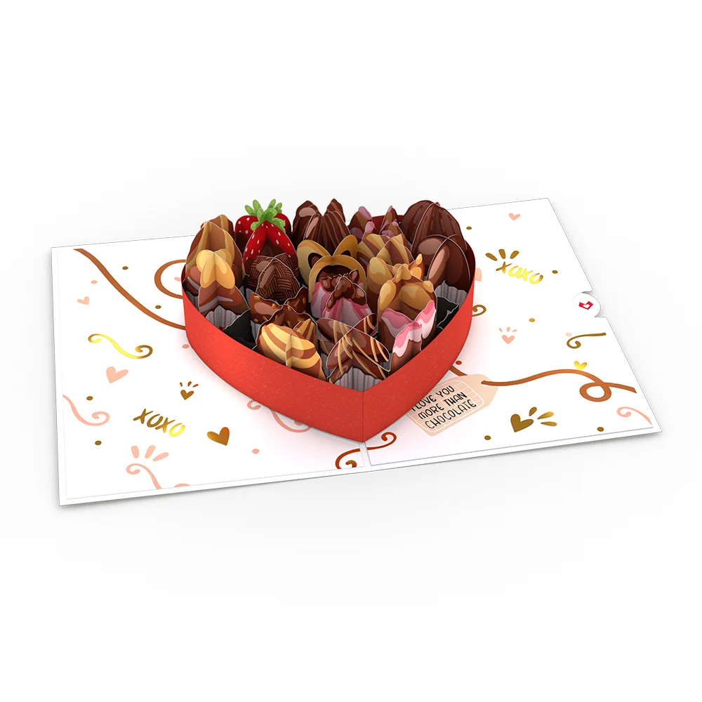 Lovepop Love You More Than Chocolate Pop-Up Card - Image 3
