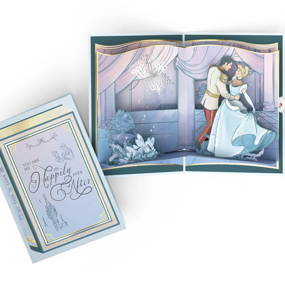 Lovepop Disney’s Cinderella Pop-Up Card & Flower Buds Bouquet Bundle - Image 3