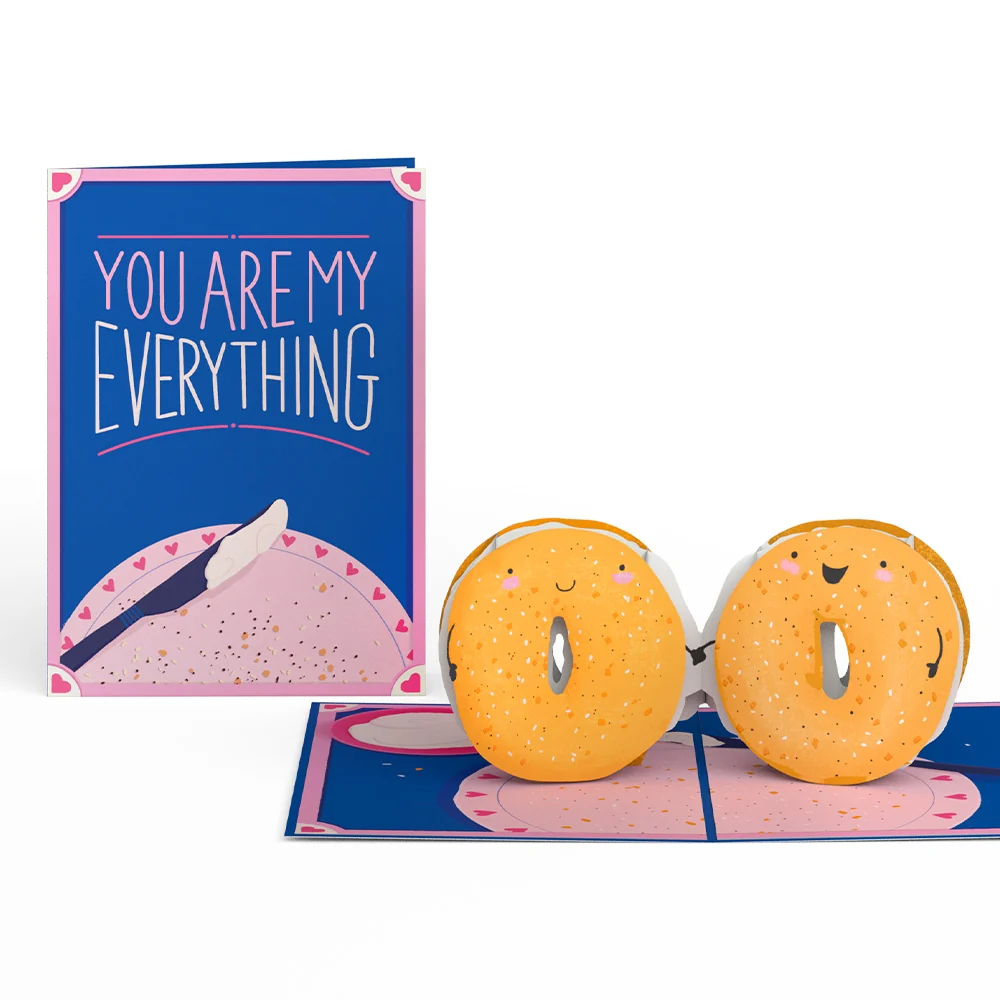 Lovepop You Are My Everything Bagel Pop-Up Card Cream - Image 2