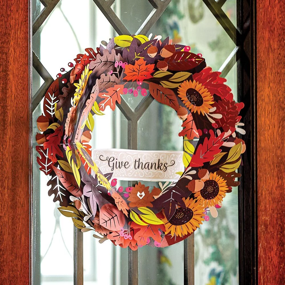 Lovepop Give Thanks Fall Wreath