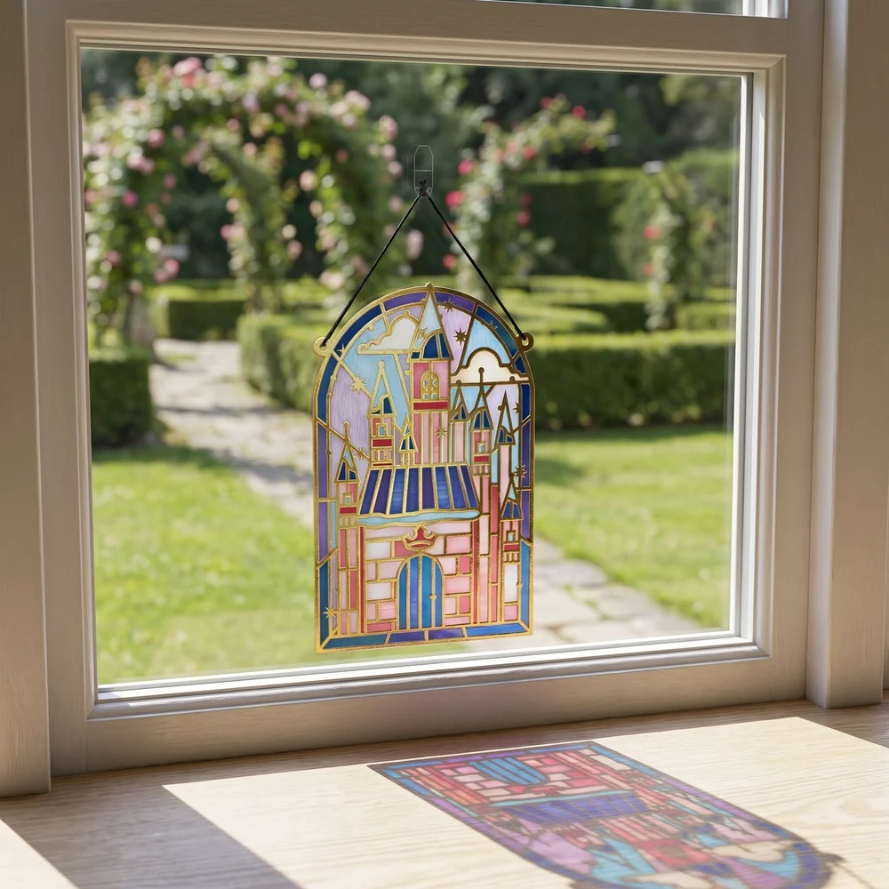 Lovepop Disney Princess 'Tis the Season to be Sparkly Suncatcher Card Glass