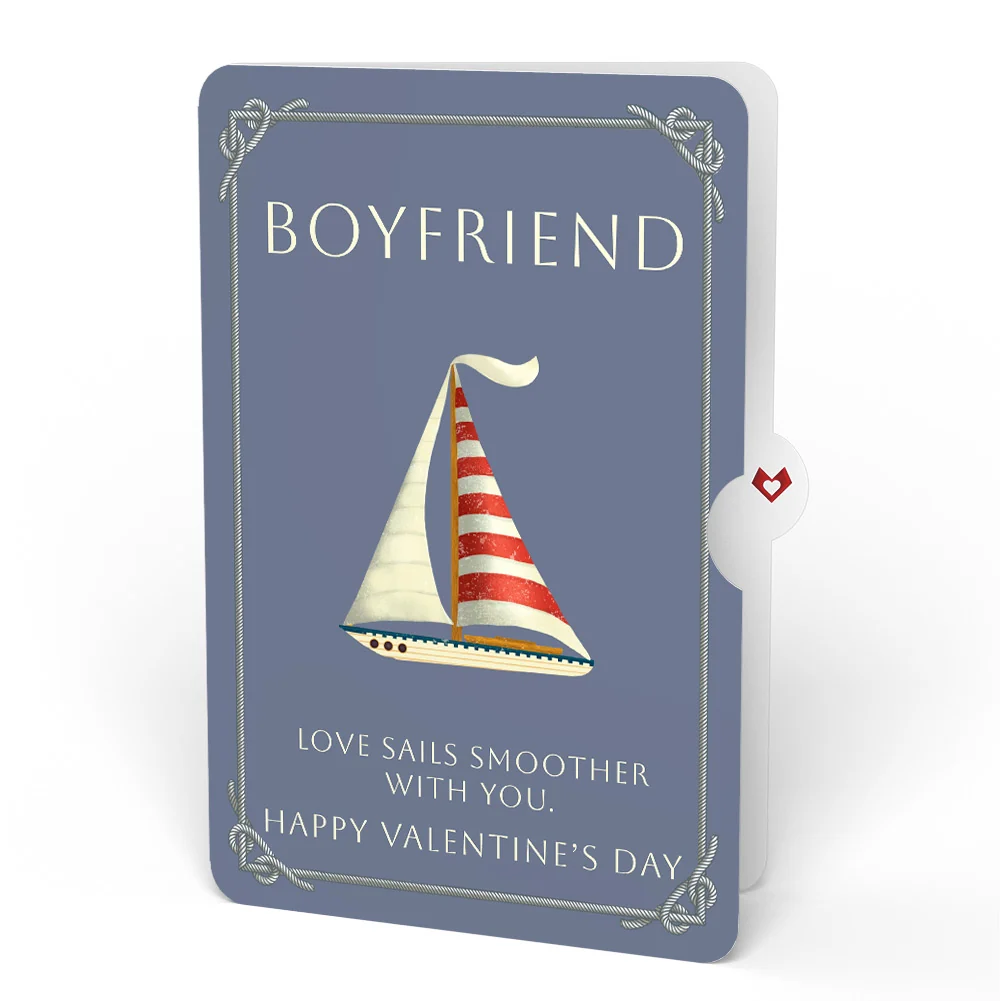 Lovepop 'Ahoy There' Valentine Plushpop Card and Sentiment Set for Boyfriend - Image 4