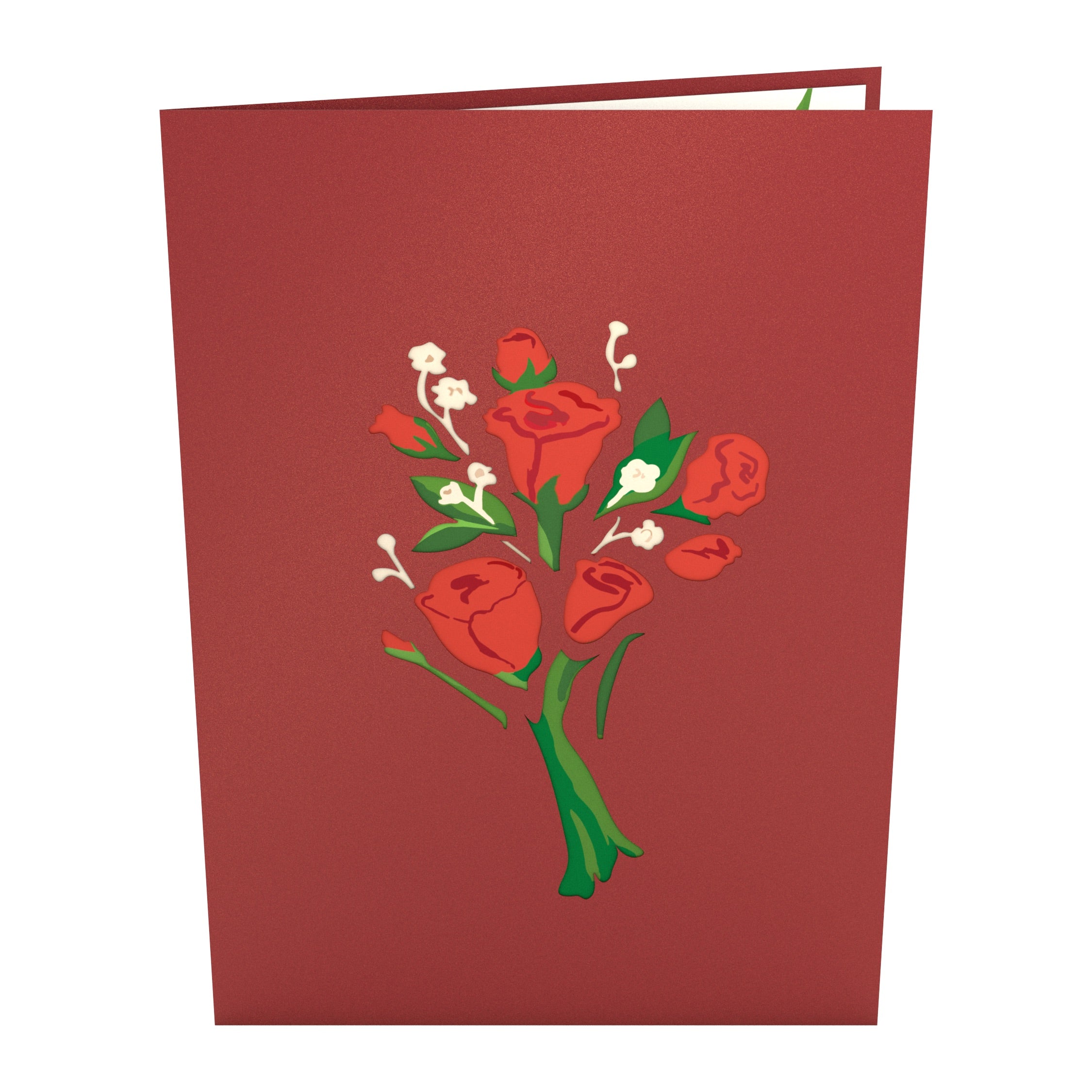 Lovepop Red Rose Arrangement Pop-Up Card Vase - Image 3