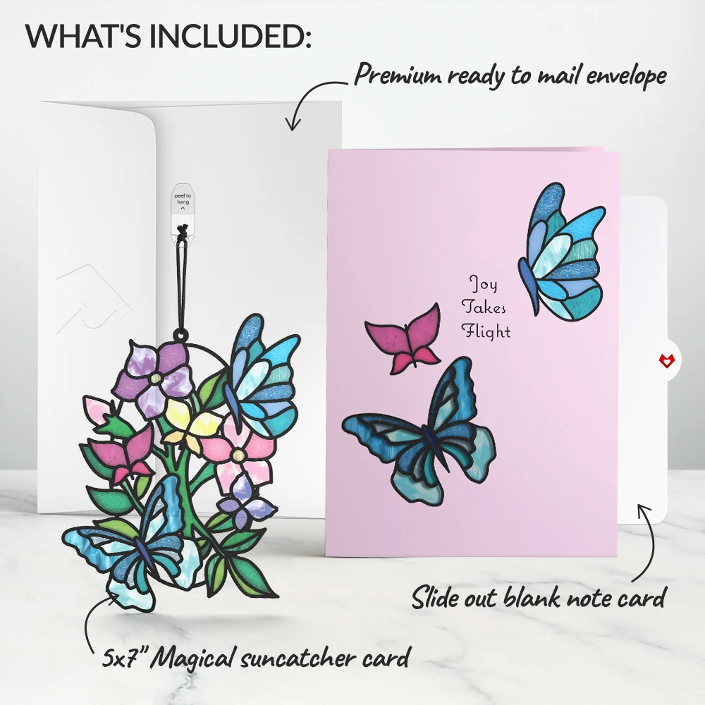 Lovepop Joy Takes Flight Butterfly Suncatcher Card - Image 6