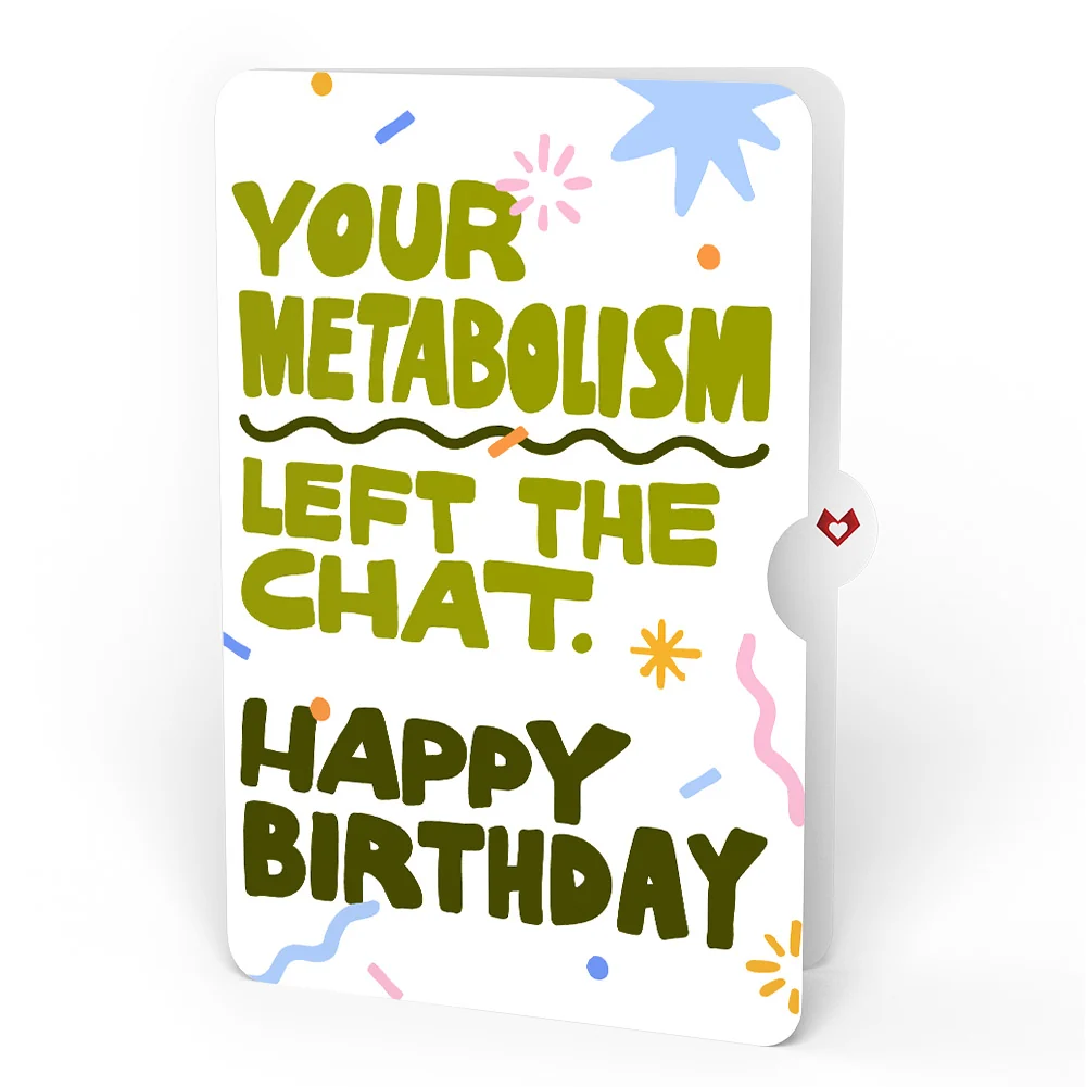 Lovepop Flamazing Birthday Flamingo Pop-Up Card and Metabolism Left The Chat Sentiment Set - Image 4
