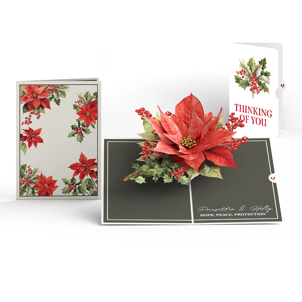 Lovepop Born to Bloom: December Birth Month Flowers Thinking of You Pop-Up Card and Sentiment Set