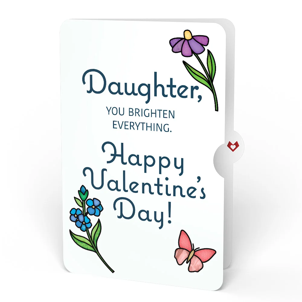 Lovepop Vibrant Tulip Valentine Suncatcher Bouquet and Sentiment Set for Daughter Glass - Image 4