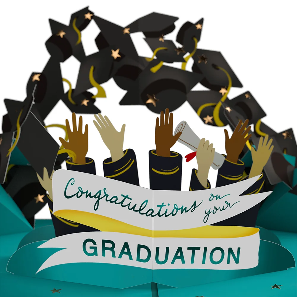 Lovepop The End is the Beginning Graduation Pop-Up Card - Image 2