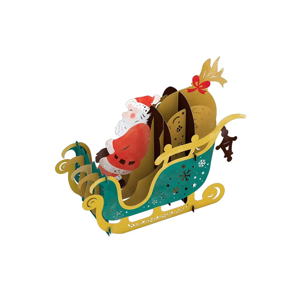 Lovepop Santa Sleigh Decoration - Image 3