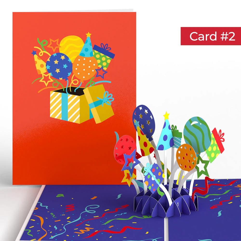 Lovepop Happy Birthday Endless Surprises 4-in-1 Nesting Card - Image 5