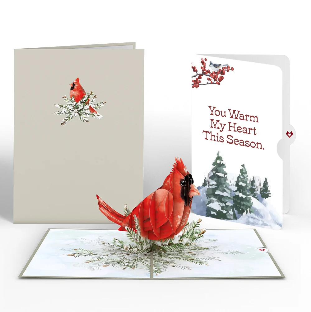 Lovepop Winter Cardinal Love Pop-Up Card and Sentiment Set