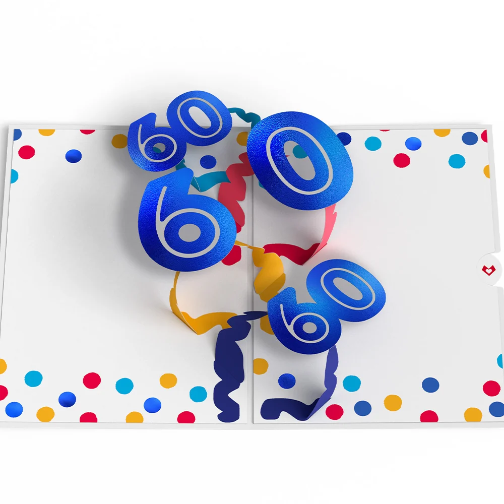 Lovepop Sixty is the New Fifty 60th Birthday Pop-Up Card - Image 3