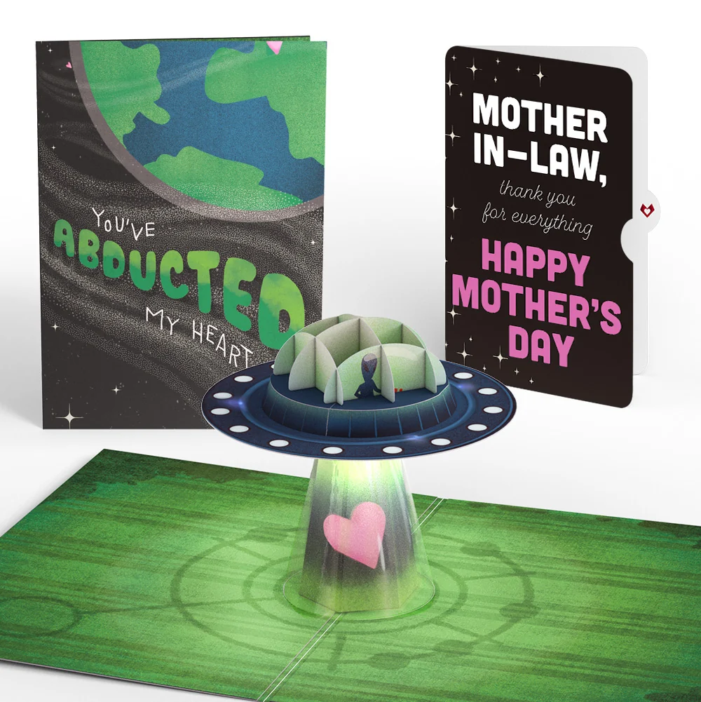 Lovepop You've Abducted My Heart Mother’s Day Light-Up Pop-Up Card and Sentiment Set for Mother-in-Law
