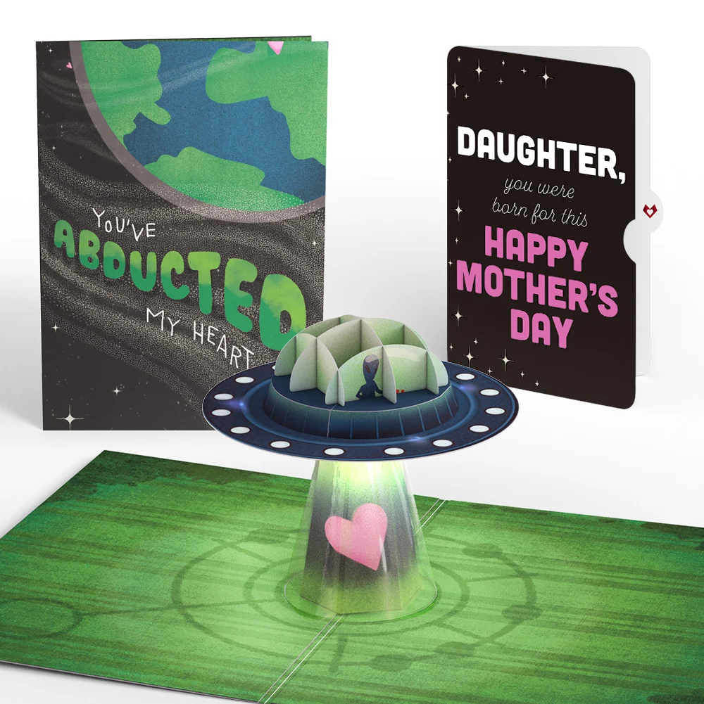 Lovepop You've Abducted My Heart Mother’s Day Light-Up Pop-Up Card and Sentiment Set for Daughter