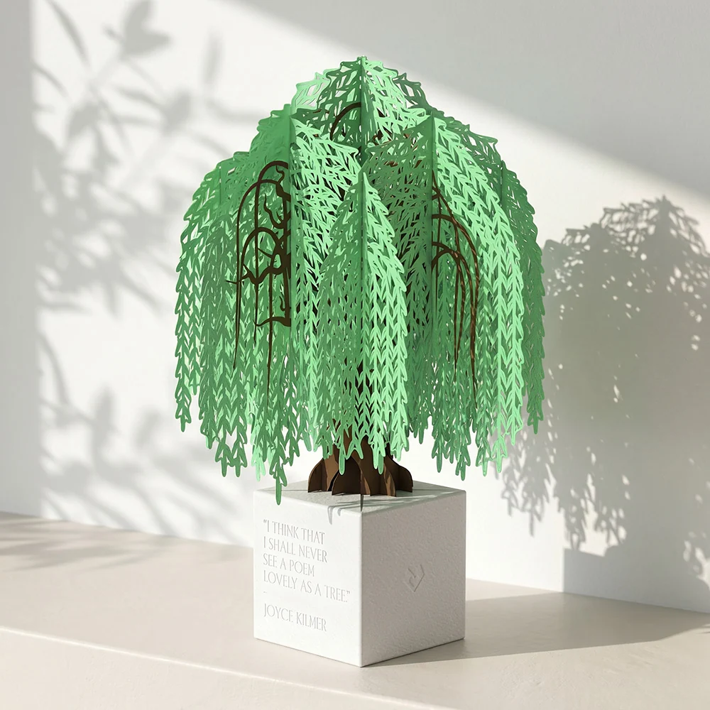 Lovepop Weeping Willow Poet Tree Pop-Up Paper Sculpture