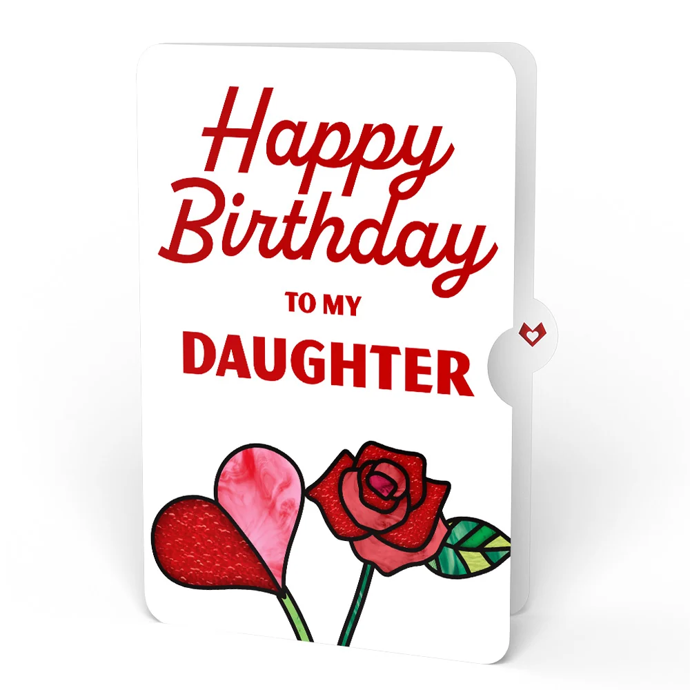 Lovepop Red Rose Birthday Grand Bouquet and Sentiment Set for Daughter Vase - Image 4