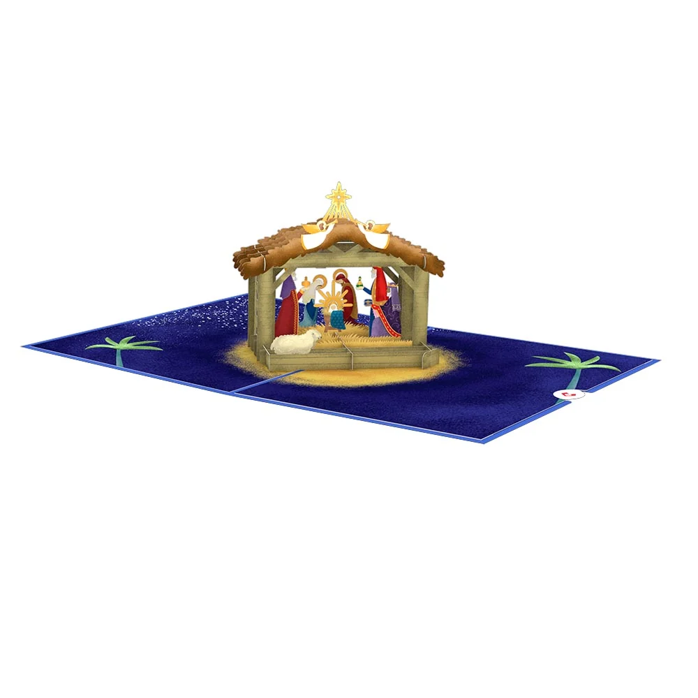 Lovepop Feliz Navidad Nativity Pop-Up Card - Image 3