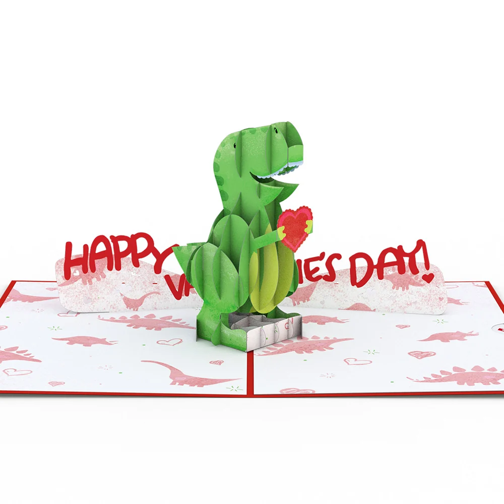 Lovepop You Make My Heart 'Saur' Pop-Up Card - Image 3