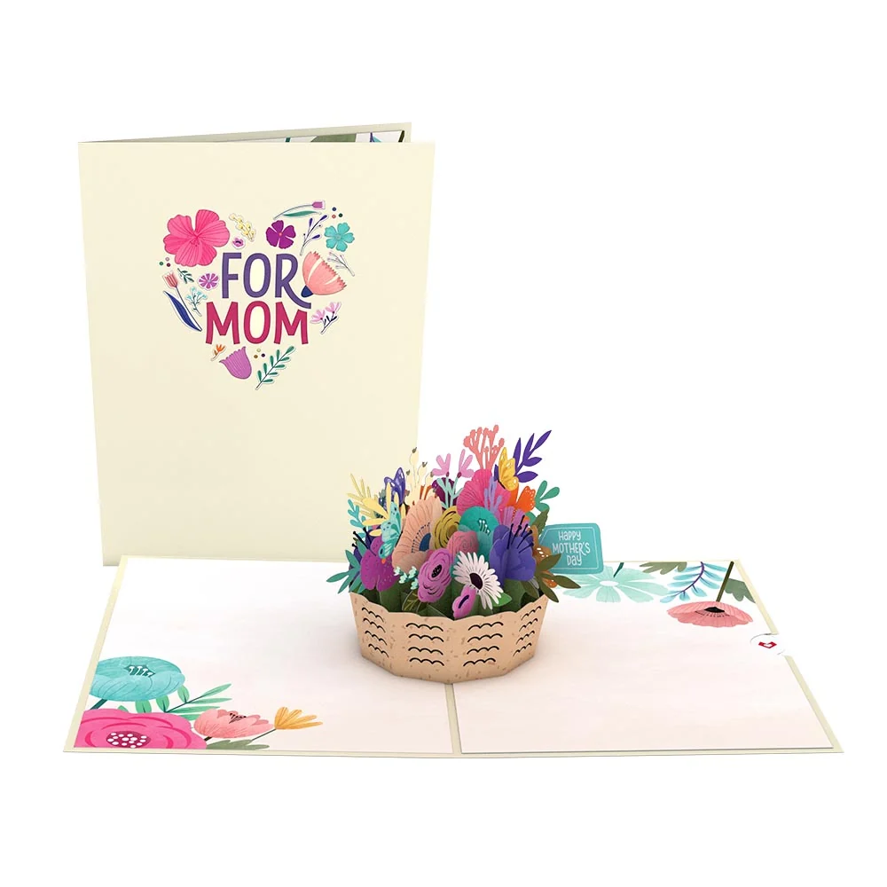 Lovepop Mother's Day Basket Pop-Up Card Cream