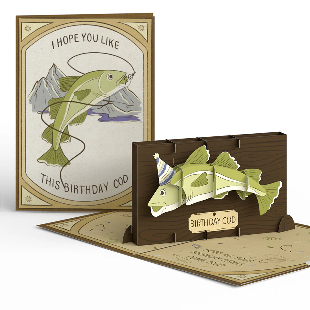 Lovepop Birthday Cod Pop-Up Card