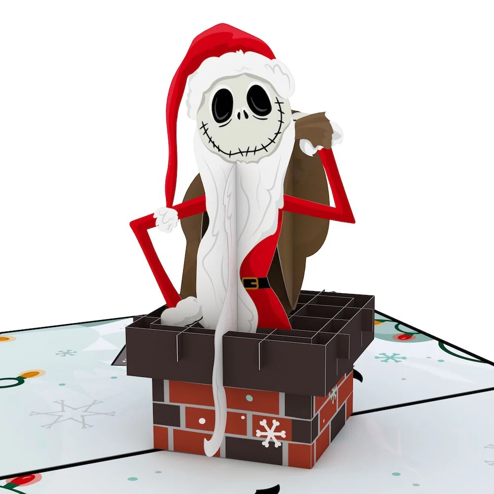 Lovepop Disney Tim Burton’s The Nightmare Before Christmas Santa Jack Pop-Up Card & Flower Buds Bouquet Bundle - Image 4