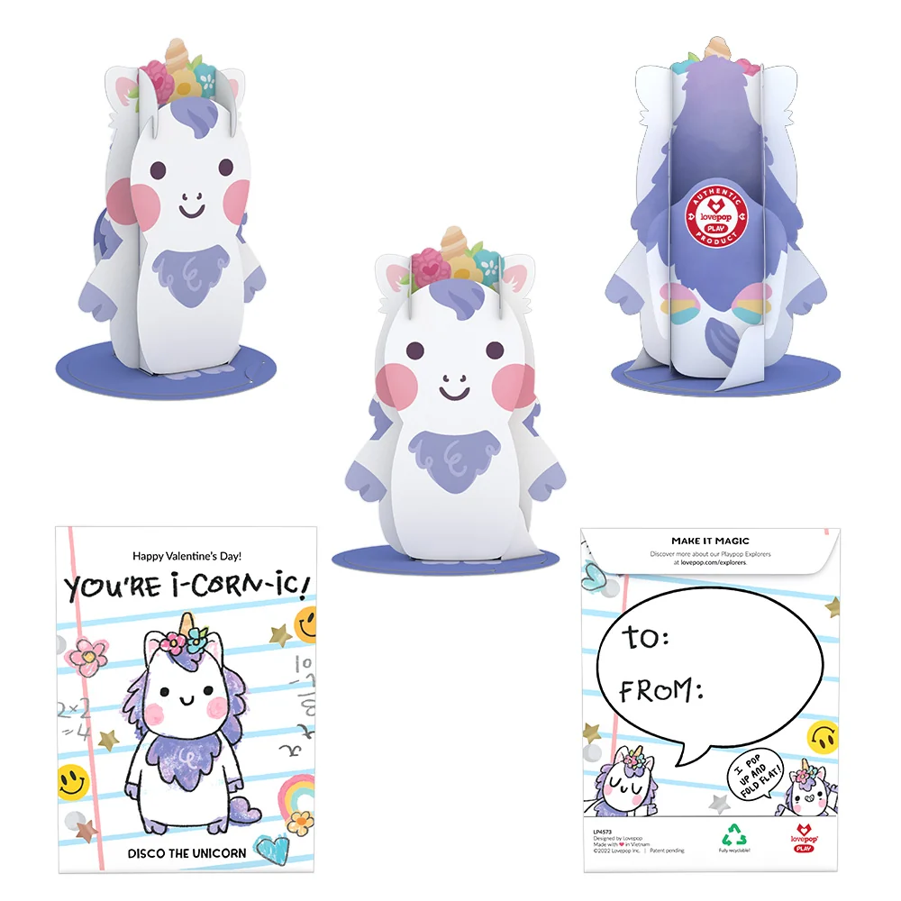 Lovepop Playpop Explorers: Assorted Valentine's for Kids 8-Pack - Image 7