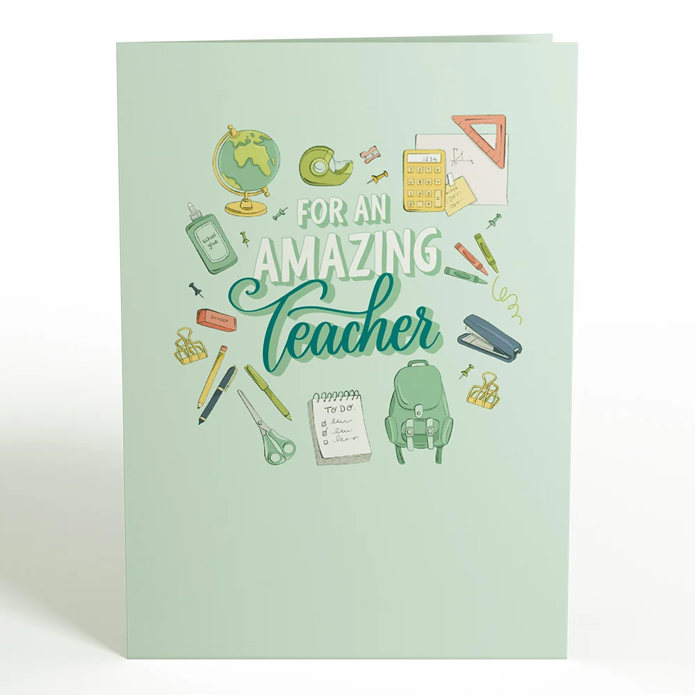 Lovepop Amazing Teacher Apple Pop-Up Card - Image 4