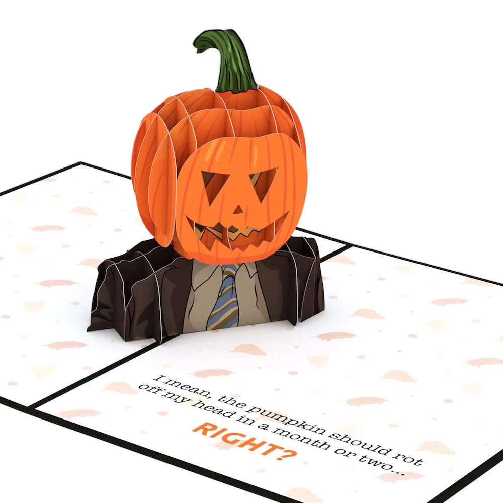 Lovepop The Office Pumpkin Head Halloween Pop-Up Card - Image 2