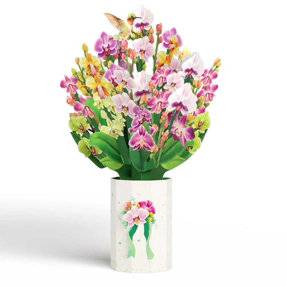 Lovepop Mother's Day Orchid Pop-Up Card & Bouquet Bundle - Image 7