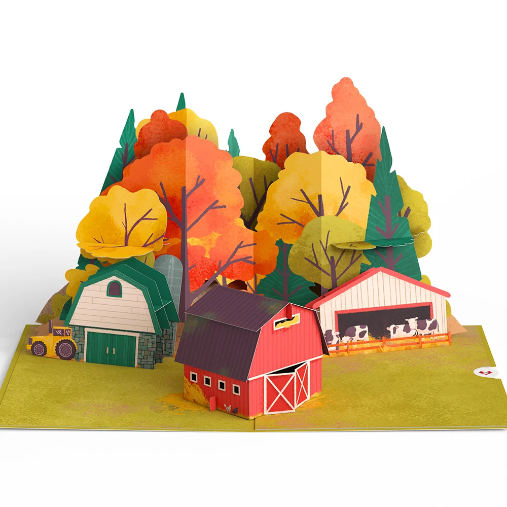 Lovepop Fall Rustic Farm Pop-Up Card - Image 4
