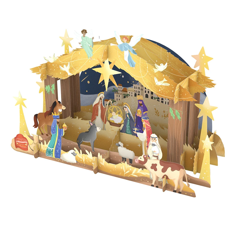 Lovepop Nativity Christmas Giant Pop-Up Gift and Sentiment Set - Image 3