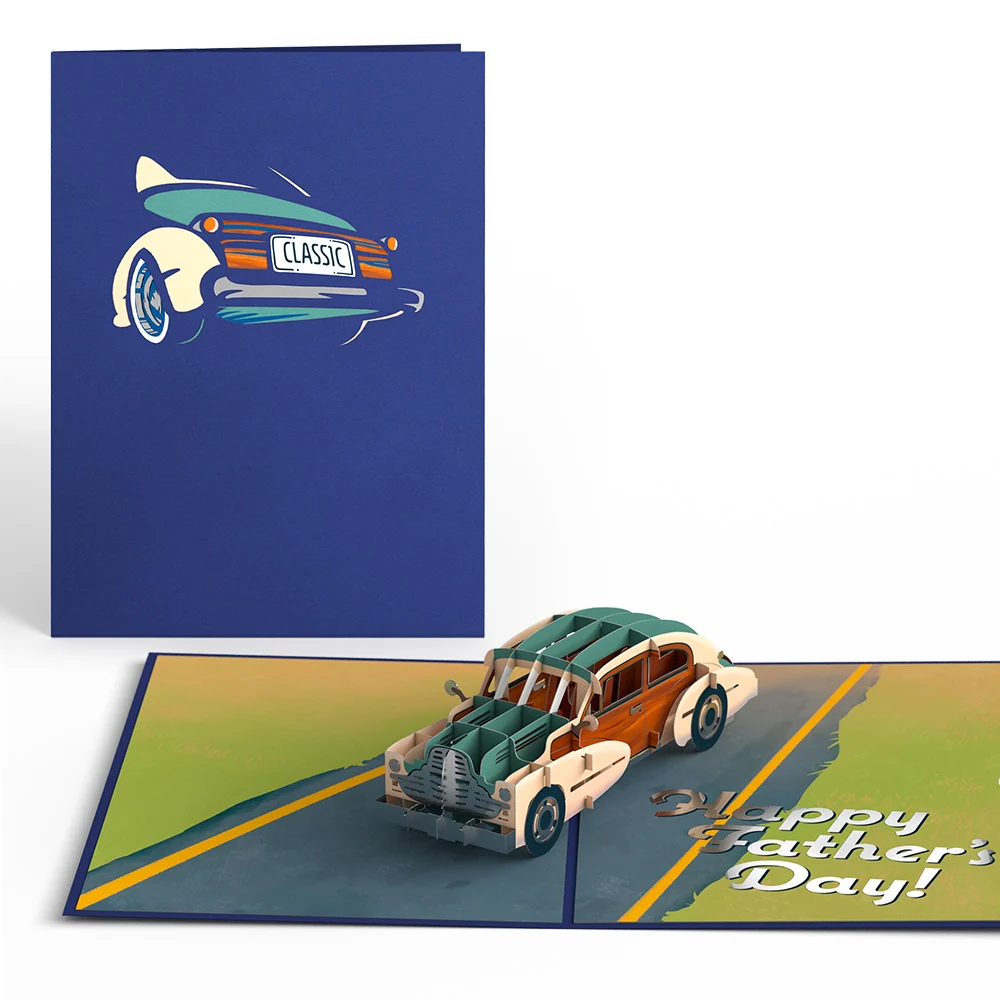 Lovepop Father’s Day Classic Car Pop-Up Card Cream