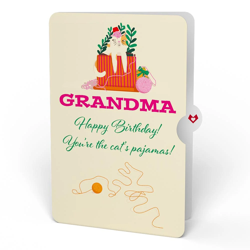 Lovepop Party Cats Birthday Pop-Up Card and Sentiment Set for Grandma - Image 4