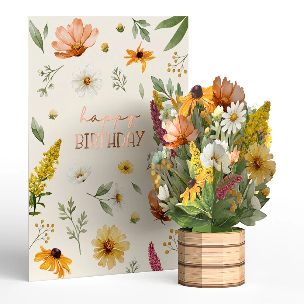 Lovepop Birthday Wildflowers Card with Mini Bouquet