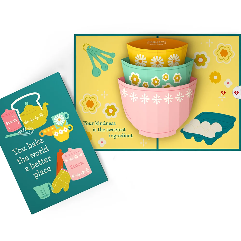 Lovepop You Bake the World a Better Place Pop-Up Card Cup