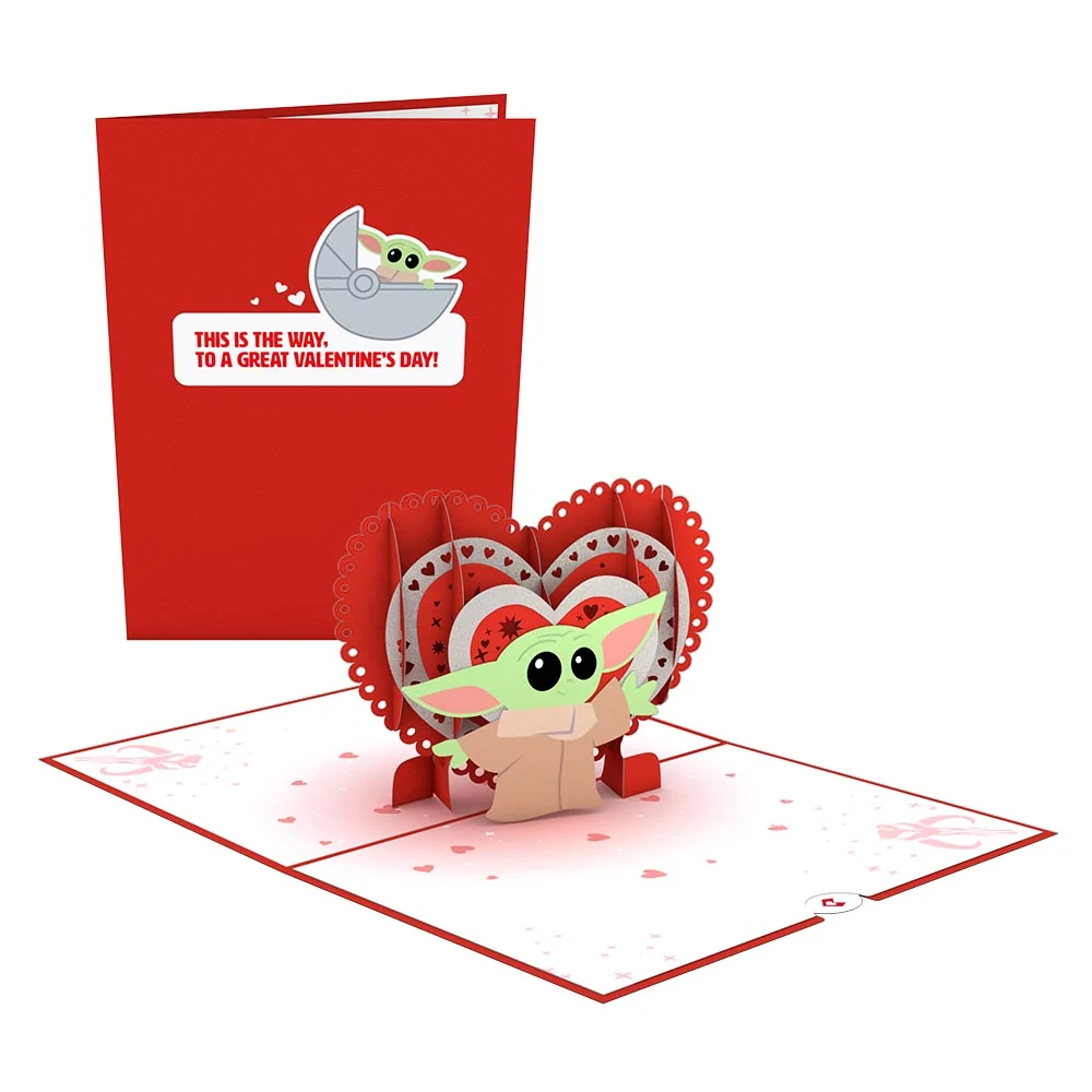 Lovepop Star Wars The Mandalorian The Child: Valentine's Way Pop-Up Card