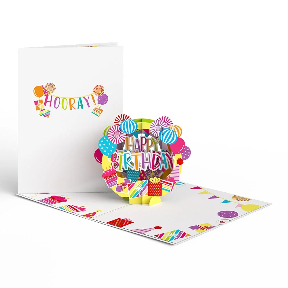 Lovepop Happy Birthday Hooray Pop-Up Card
