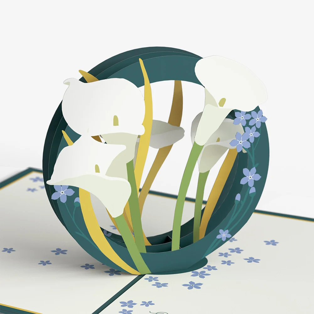 Lovepop Calla Lily Thinking of You Pop-Up Card and Sentiment Set Vase - Image 3