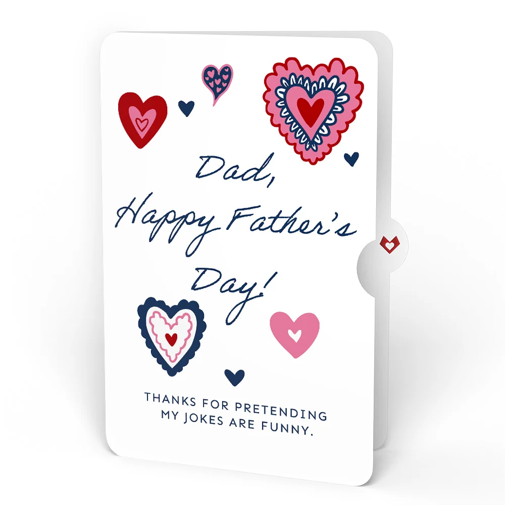 Lovepop Whimsical Hearts Father's Day Light-Up Bouquet and Heart Motif Funny Jokes Sentiment Set for Dad Vase - Image 4