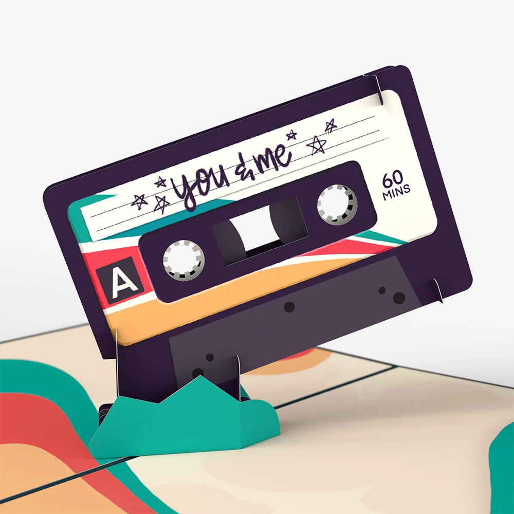 Lovepop The Perfect Mixtape Graduations Pop-Up Card and Sentiment Set - Image 3
