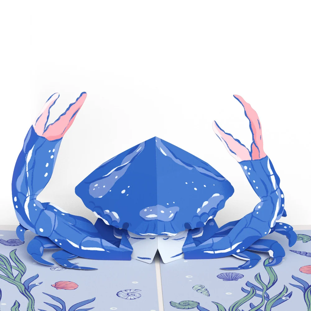 Lovepop Blue Crab Thank You Pop-Up Card and Sentiment Set - Image 3